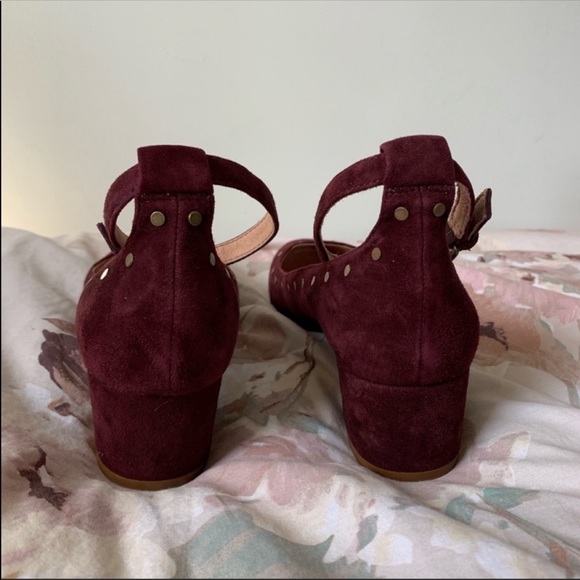 Madewell Wine Block Heels - Picture 4 of 8